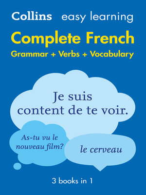 cover image of Easy Learning French Complete Grammar, Verbs and Vocabulary (3 books in 1)